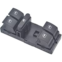 ZEALfix Interruptor Mando Elevalunas- Botonera de Ventana 1K4959857B Für Jetta Golf Polo Passat Caddy Tiguan Touran